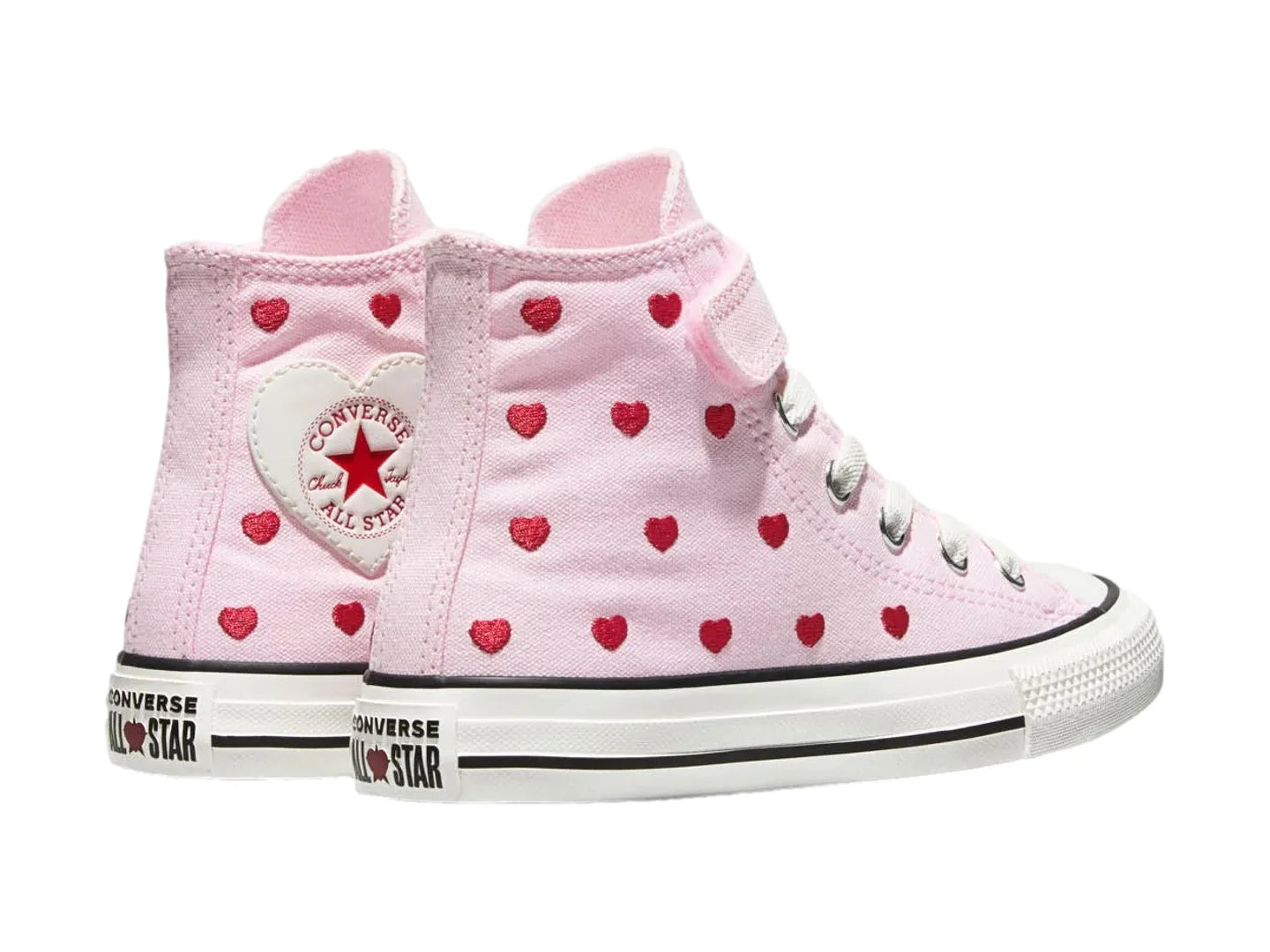 Tenis Converse Hearts Roses Rosa para Niña