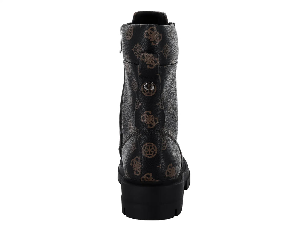 Botines Combat Guess Color Café para Mujer