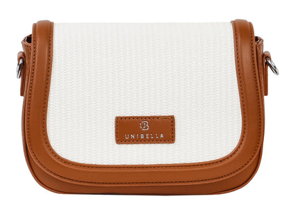 Bolsa Unibella Blanco y Café para Mujer