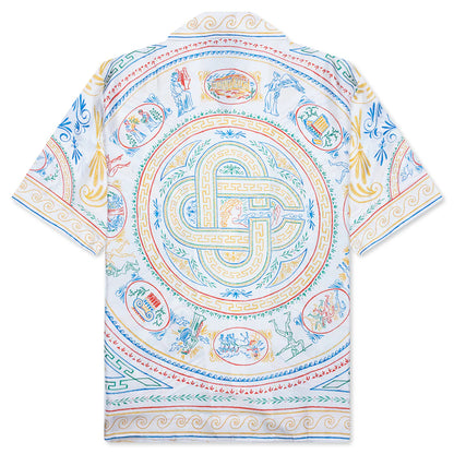 Short Sleeve Cuban Collar Shirt Crayon Vase