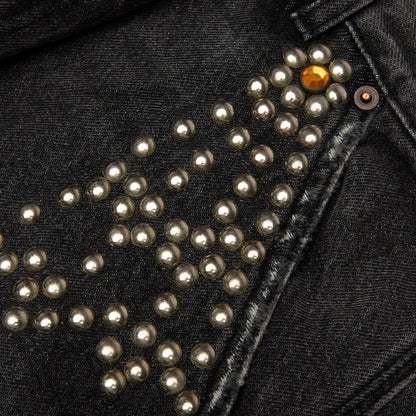 Busted Double Knee Jean Black