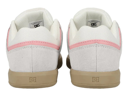 Tenis DC Shoes Cure Blanco y Rosa para Mujer