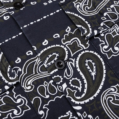 Bandana Print Shirt Navy