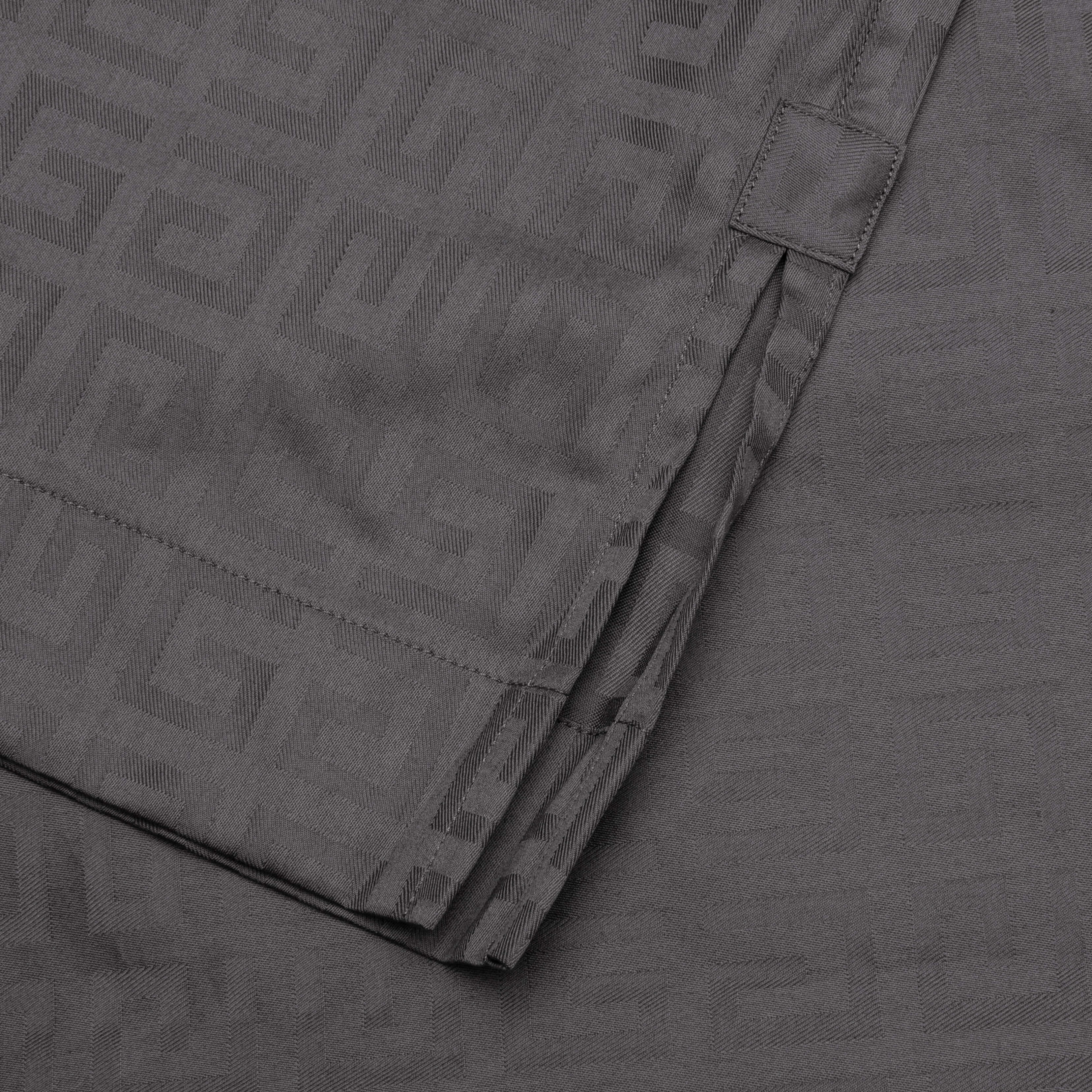 Short Sleeves Boxy Fit Zipped Shirt Titanium