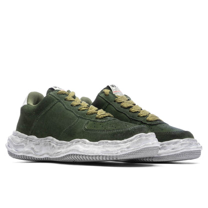 Wayne Brushed Suede Low Green