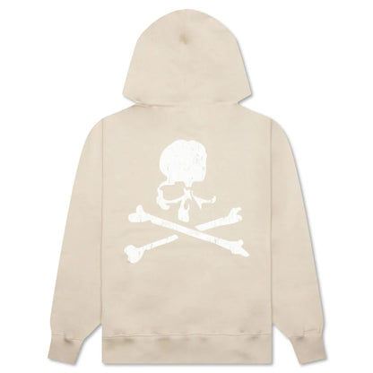 Logo Print Hoodie Beige