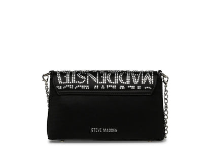 Bolsa de Hombro Steve Madden Bmadde Negro Plata para Mujer