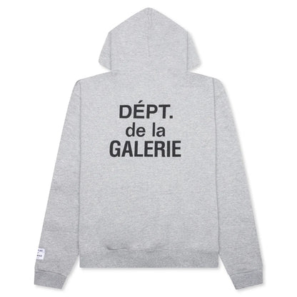 French Zip Hoodie Heather Grey