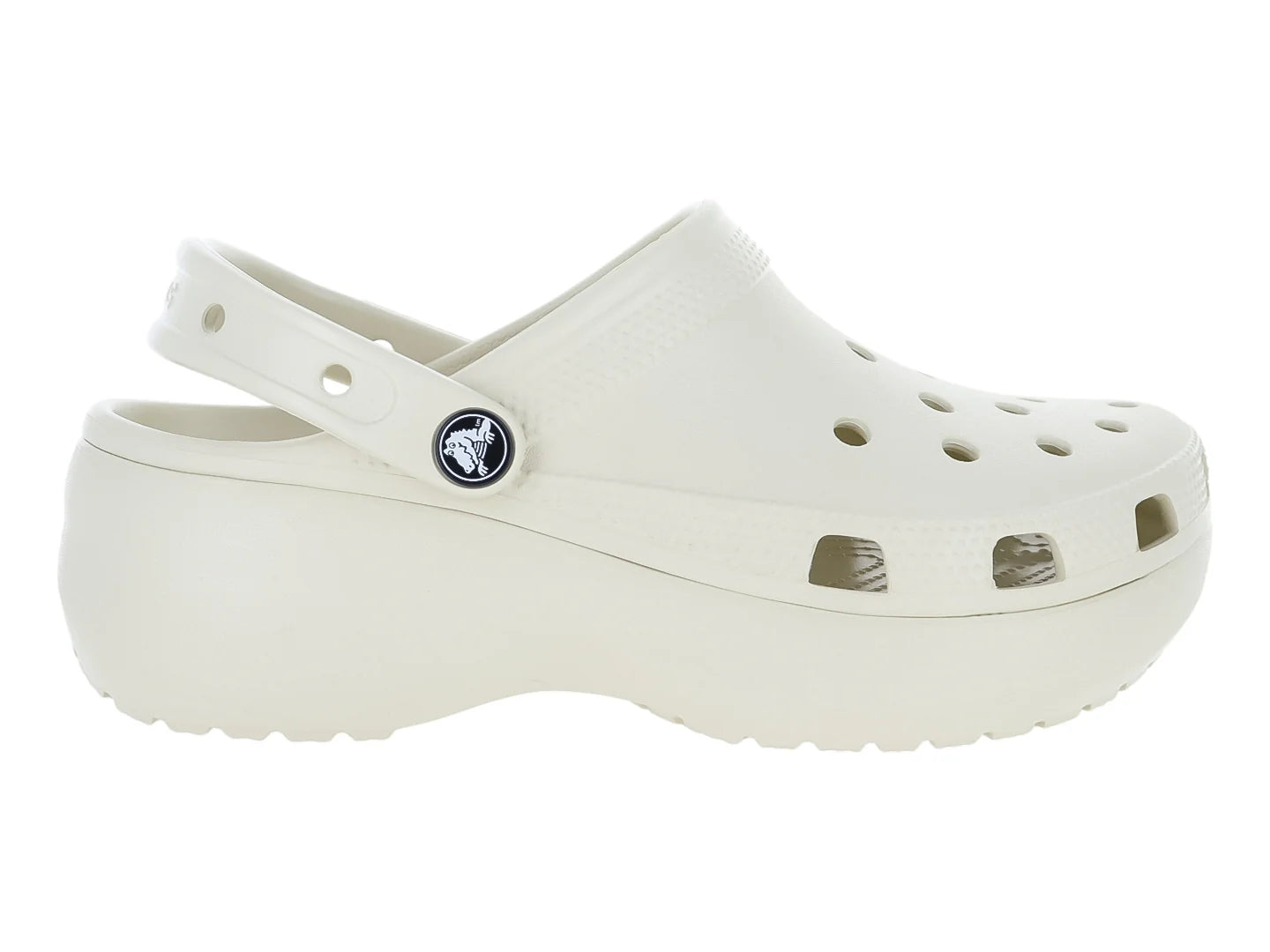 Sandalias Crocs Classic Platform Clog Color Bone para Mujer