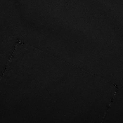Glass Finish Cotton Poplin Shirt Black