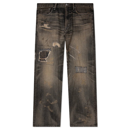 Savage Denim DP Wide Pants Black