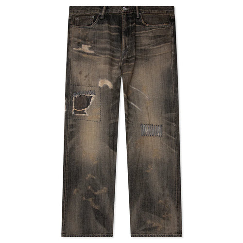 Savage Denim DP Wide Pants Black