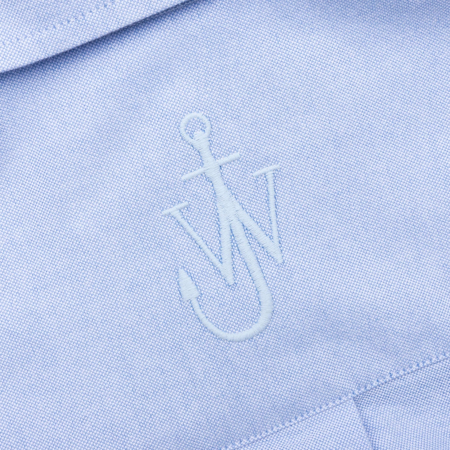 Enamel Button Oversized Shirt Light Blue