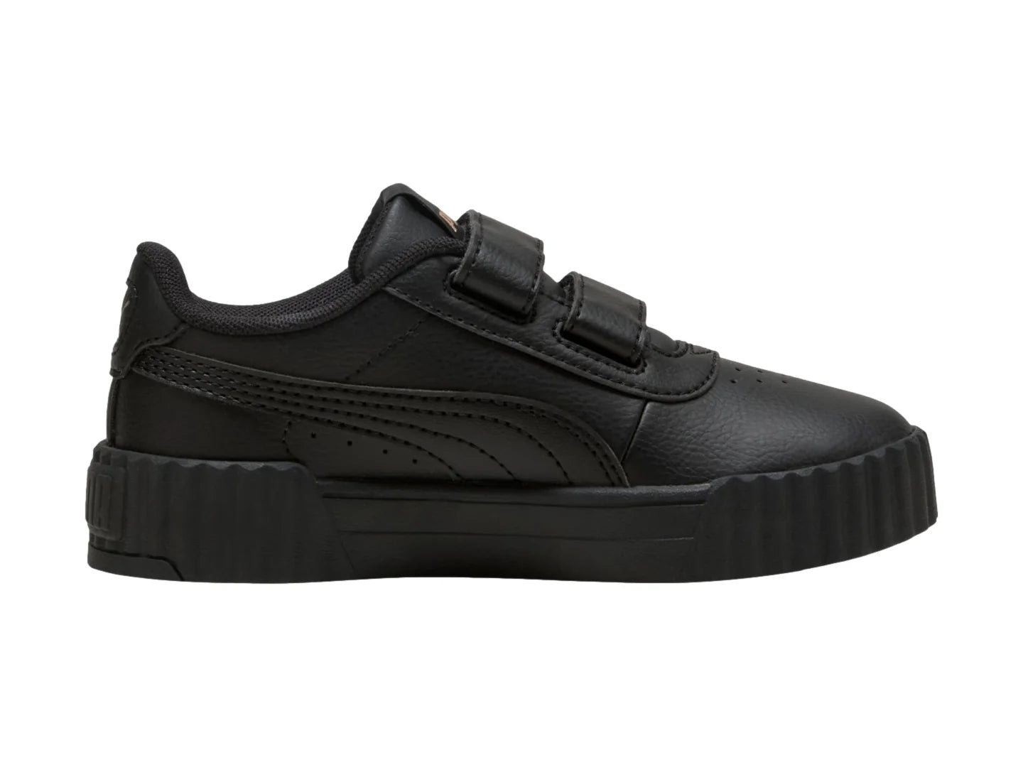Tenis PUMA Carina 30 V Negro y Oro para Niño