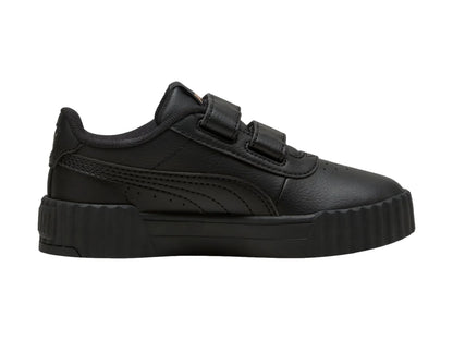 Tenis PUMA Carina 30 V Negro y Oro para Niño