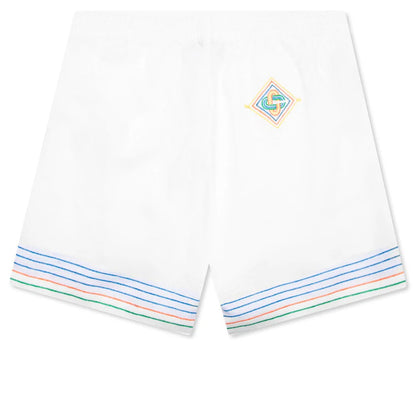 Embroidered Linen Shorts Le Fil De La Musique