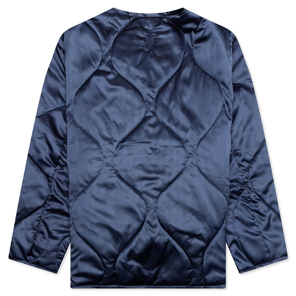 Oversized Quilted Jacket Indigo