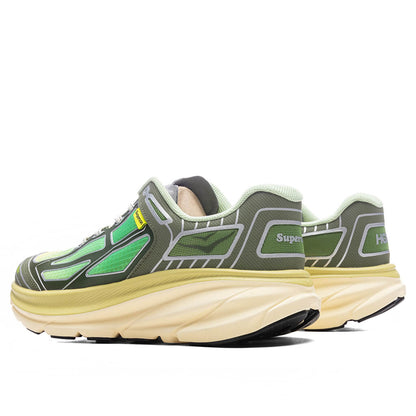 Hoka x Supervsn Clifton One9 Green Flash Limelight