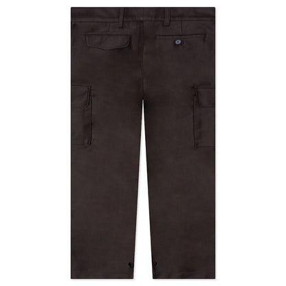 Brown Organic Cotton Cargo Trousers TCY36 Moca