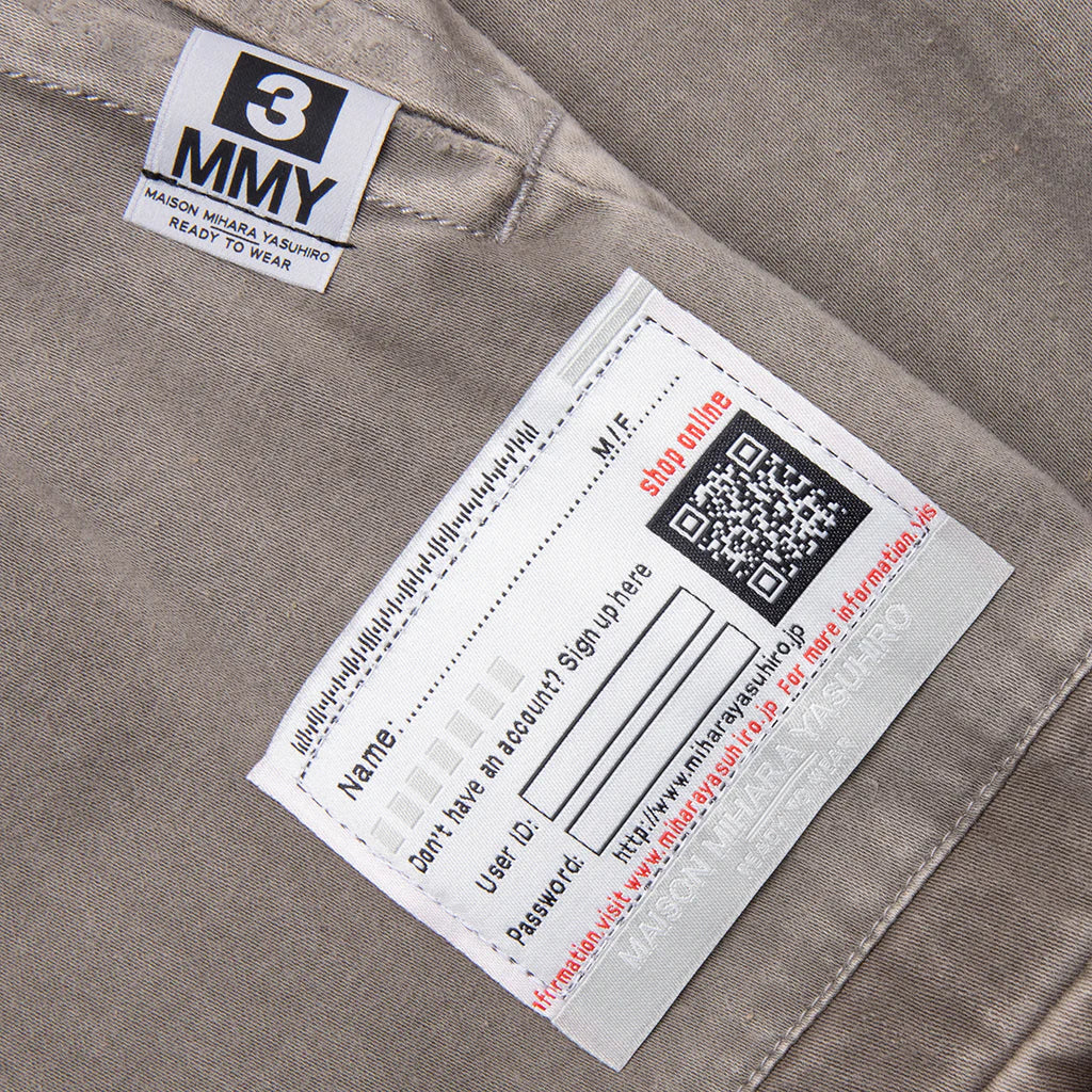 Repair Cargo Trousers Light Grey
