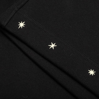 Star Print Board Shorts Black