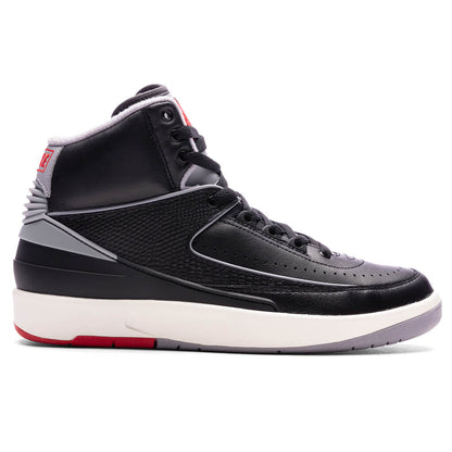 Air Jordan 2 Black Cement Black Cement Grey Fire Red
