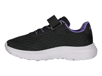 Tenis Charly Road Casual Negro y Morado para Niña
