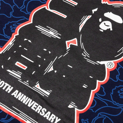 Bape 30th Anniversary Line Camo Shark Full Zip Hoodie Navy