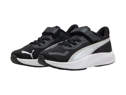 Tenis PUMA Pounce Lite Negro y Blanco para Niño