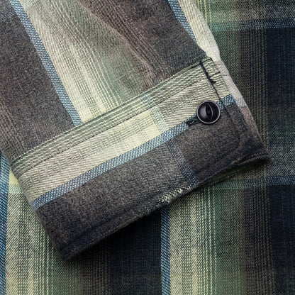 Vintage Like Check L S Shirt Green