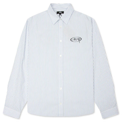 Standard L S Shirt Logo Blue Stripe