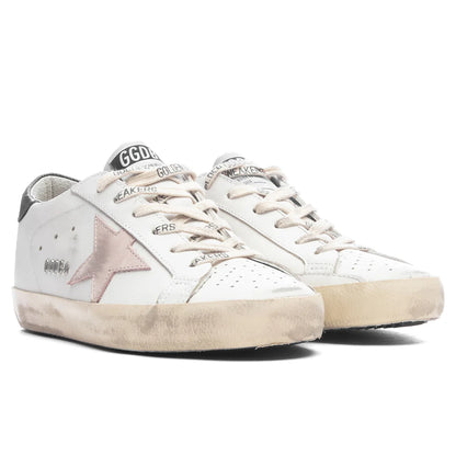 Womens Super Star White Light Pink Dark Green