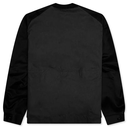 Cotton Chino Mix Pullover Black