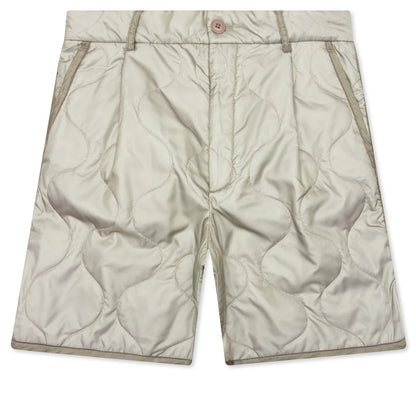 Pleaded Padded Shorts Sand