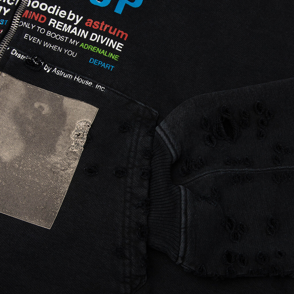 TFU Zip Hoodie Black