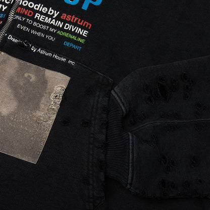 TFU Zip Hoodie Black