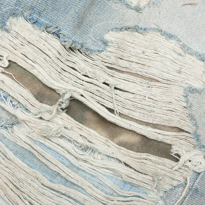 Repaired Boot Cut Jean Mist Indigo