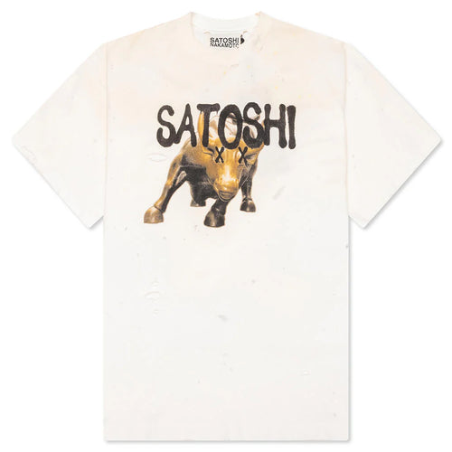 Wall Street Tee Dirty White