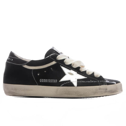 Womens Super Star Velvet Dark Grey Silver