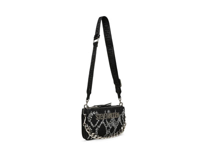Bolsa Steve Madden Barra Negro y Plata para Mujer