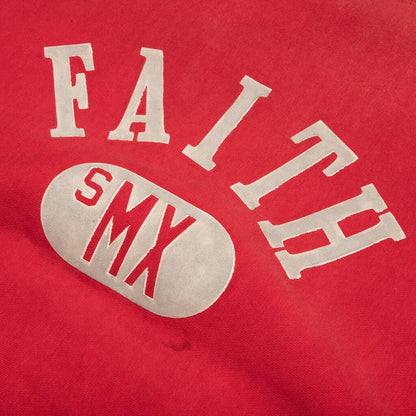 Faith Crew Sweater Red