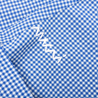 Checked Wool Shirt Blue White