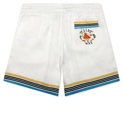 Silk Shorts With Drawstrings Casa Way