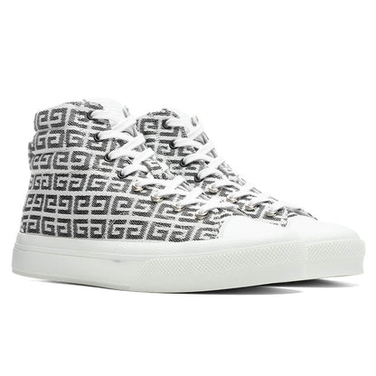 City High Top Sneaker Black White