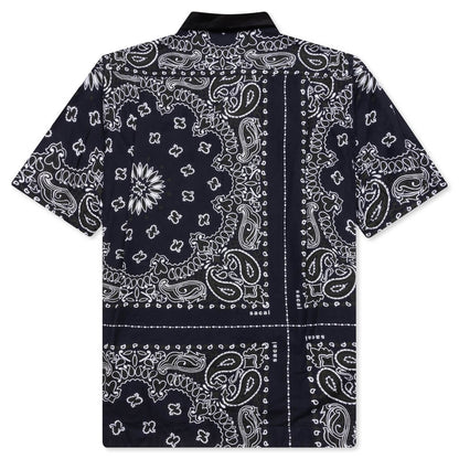 Bandana Print Shirt Navy