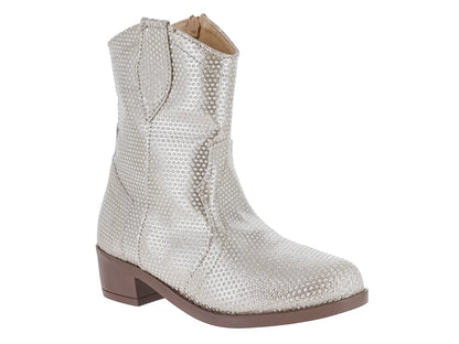 Botas Vaqueras Miroslava Color Oro para Niña