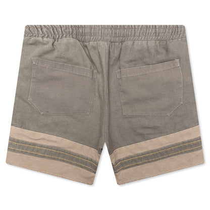Rhude Emb Canvas Logo Short Olive Tan