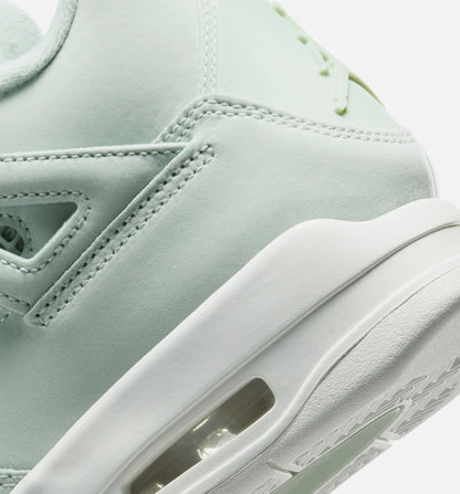 Air Jordan 4 Retro Abundance Womens Lifestyle Shoe Seafoam Sail Metalic Silver