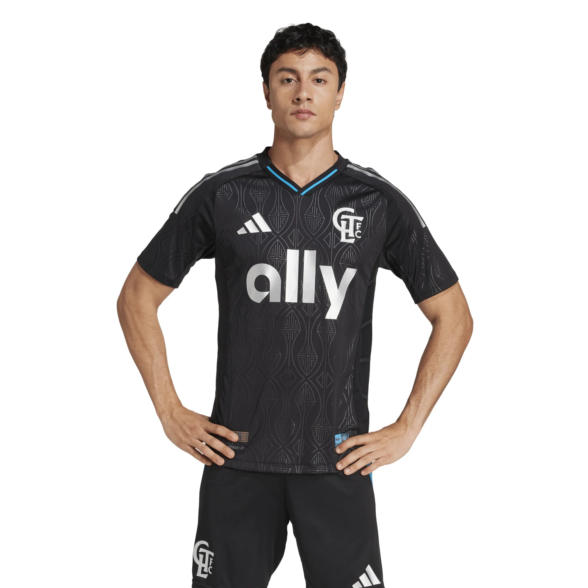 adidas Mens Charlotte FC Away Authentic Jersey 25 26 Black