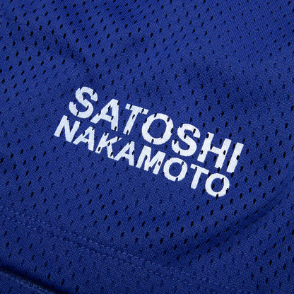 Mesh Moto Short Blue